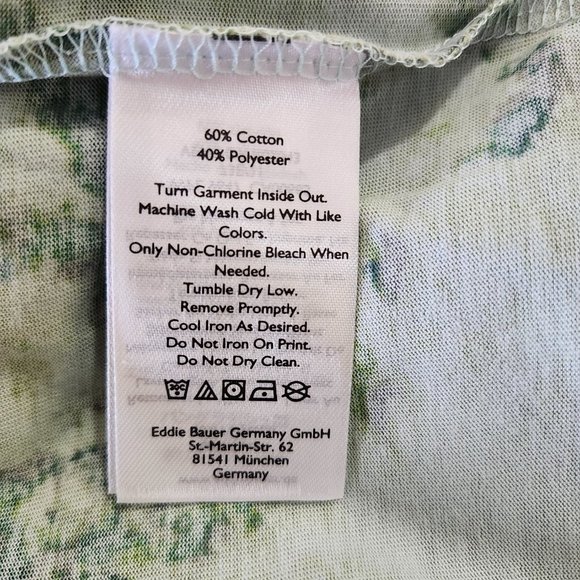 Eddie Bauer Maxi Dress Sleeveless Green Scoop Neck Side Slits Womens Medium New - Picture 7 of 7